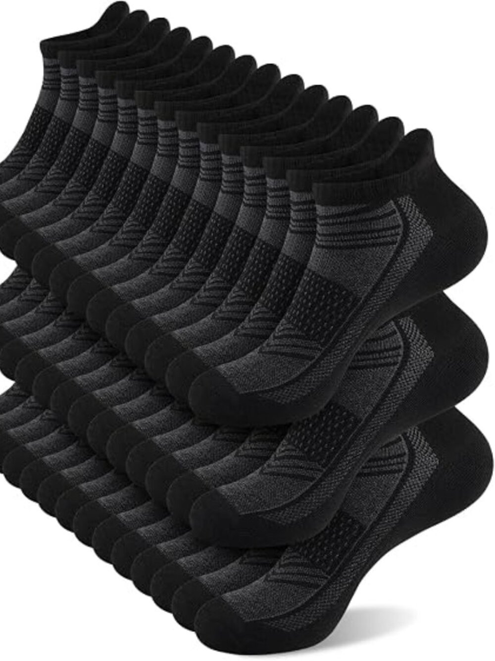 shnn 14 Pairs Ankle Socks Men Women Low Cut Breathable Heel Tab